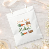 ニンジン層ケーキ スライス ベーカリー カフェ パスティリーシェフ フェイバーバッグ (クリップ留めされた状態)