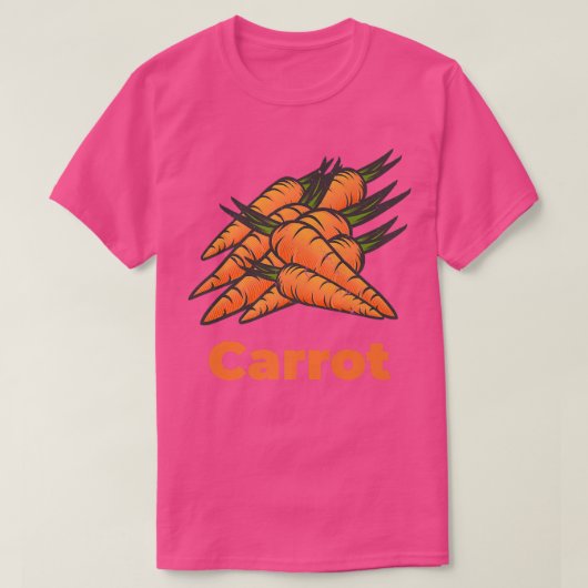 ニンジン愛好家ベジスベジタリアンヘルシープラントバス Tシャツ (デザイン正面)