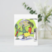 ニンジン手術おもしろいの医学の漫画 ポストカード (スタンド正面)