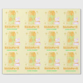 ニンジン果汁入り居心地の良いバニー ラッピングペーパー (フラット)