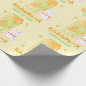 ニンジン果汁入り居心地の良いバニー ラッピングペーパー (角)