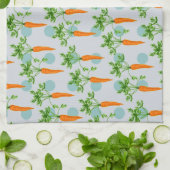 ニンジン植物のニンジン キッチンタオル (折り畳み)