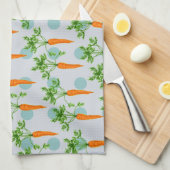 ニンジン植物のニンジン キッチンタオル (四つ折り)