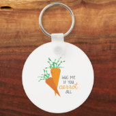 ニンジン気に キーホルダー (正面)