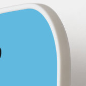 ニンジン漫画で座っているかわいいウサギ ピックルボールラケット (左詳細)