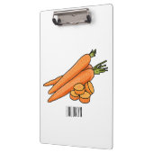 ニンジン漫画イラストレーション クリップボード (左)