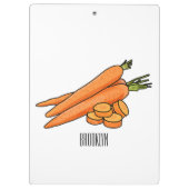 ニンジン漫画イラストレーション クリップボード (裏面)