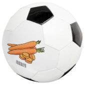 ニンジン漫画イラストレーション サッカーボール (3/4)