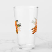 ニンジン漫画イラストレーション タンブラーグラス (左)