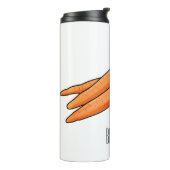 ニンジン漫画イラストレーション タンブラー (回転左)