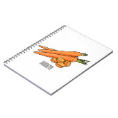 ニンジン漫画イラストレーション ノートブック (左側)