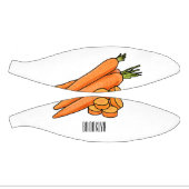 ニンジン漫画イラストレーション ミニバスケットボール (パネル)