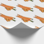 ニンジン漫画イラストレーション ラッピングペーパー (角)