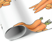 ニンジン漫画イラストレーション ラッピングペーパー (ロールコーナー)