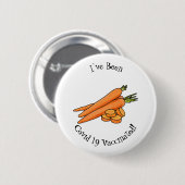 ニンジン漫画イラストレーション 缶バッジ (正面&裏面)