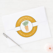 ニンジン漬けラベル ラウンドシール (封筒)