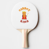 ニンジン王室のキング野菜クラウンイラストレーション 卓球ラケット (裏面)