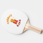 ニンジン王室のキング野菜クラウンイラストレーション 卓球ラケット (横)