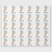 ニンジン私はA +ニンジンおもしろいである ラッピングペーパー (フラット)