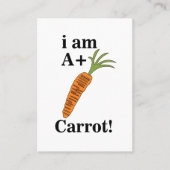 ニンジン私はA +ニンジンおもしろいである 名刺 (正面)