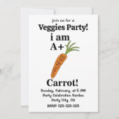 ニンジン私はA +ニンジンおもしろいである 招待状 (正面)
