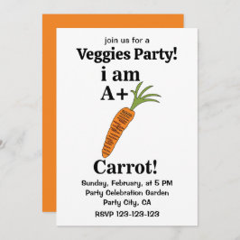 ニンジン私はA +ニンジンおもしろいである 招待状