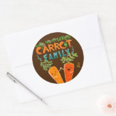 ニンジン科を連れて行く |やる気を起こさせる引用文 ラウンドシール (封筒)