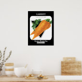 ニンジン種子パケットラベル ポスター (キッチン)