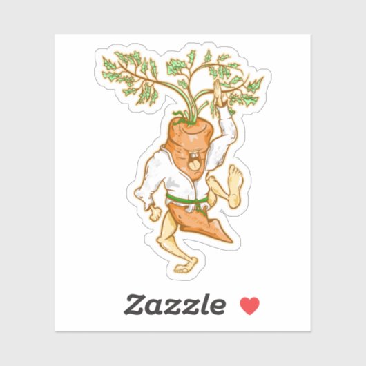 ニンジン空手キック シール (シート)