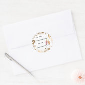 ニンジン缶詰瓶ラベル自家製 ラウンドシール (封筒)