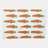 ニンジン野菜の野菜シェフ キッチンタオル (横)