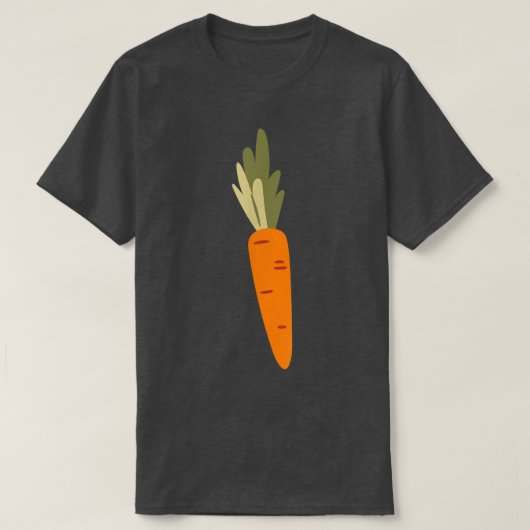 ニンジン野菜ベジタリアン312 Tシャツ (デザイン正面)