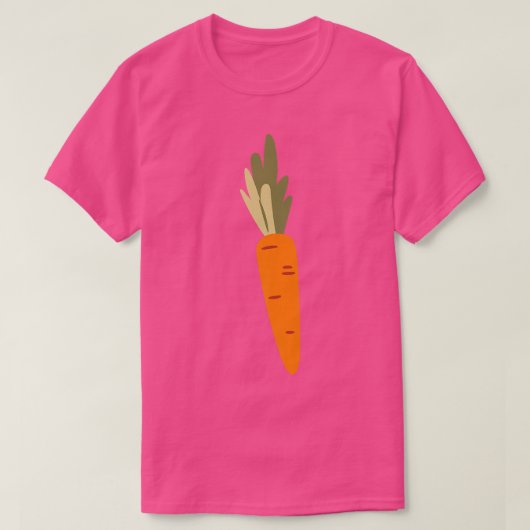 ニンジン野菜ベジタリアン Tシャツ (デザイン正面)