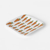 ニンジン野菜健康食品パーティー ペーパープレート (傾斜あり)