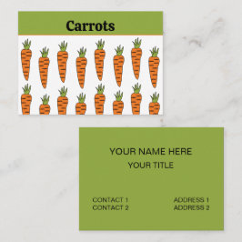ニンジン野菜生鮮食品の健康 名刺