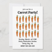 ニンジン野菜農家市場食品 招待状 (正面)
