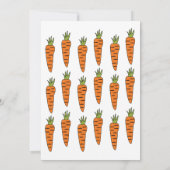 ニンジン野菜農家市場食品 招待状 (裏面)