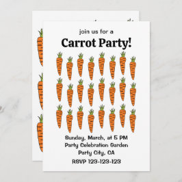ニンジン野菜農家市場食品 招待状