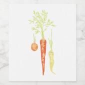 ニンジン野菜 ワインラベル (シングルラベル)