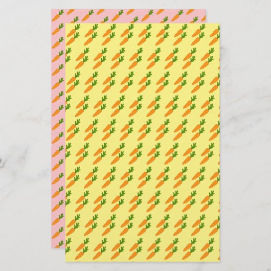 ニンジン食品料理スクラップブック紙 (正面/裏面)