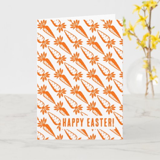 ニンジン カード (黄色い花)