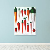 ニンジン キャンバスプリント (インサイチュ (ウッドフロア))