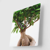 ニンジン スクエア壁時計 (傾斜)