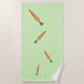 ニンジン ビーチタオル (正面)