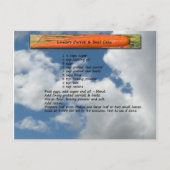 ニンジン&ベートケーキレシピはがき ポストカード (正面)