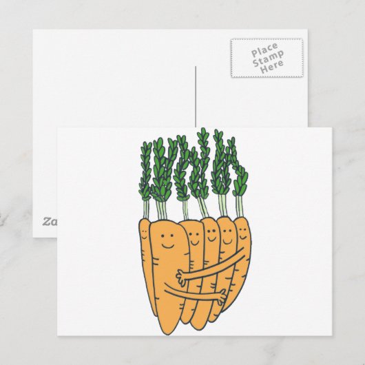 ニンジン ポストカード (正面/裏面)