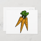 ニンジン ポストカード (正面/裏面)