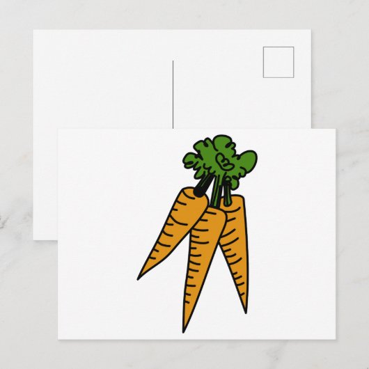 ニンジン ポストカード (正面/裏面)