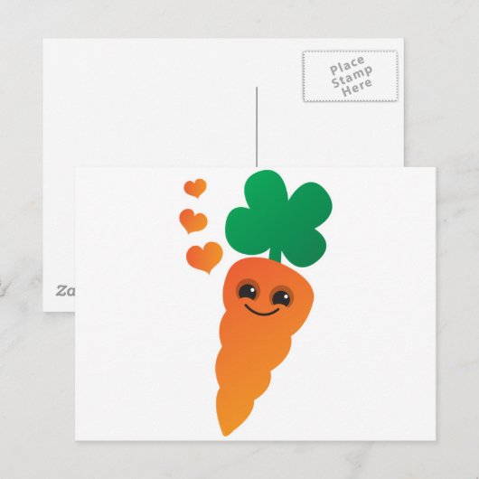 ニンジン ポストカード (正面/裏面)