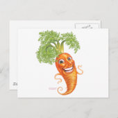 ニンジン ポストカード (正面/裏面)